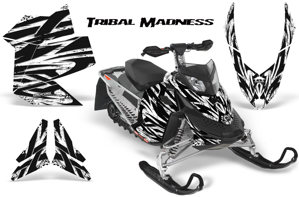 Skidoo REV XP Graphics Kit Tribal Madness White